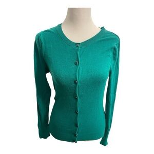 New York & Company Chelsea Long Sleeve Button Cardigan Size Small